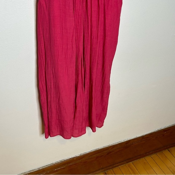 Nanette Lepore Sz M Pink Pleater Relaxed Maxi Dress - Picture 4 of 9